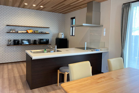 ファミリーコテージ キッチンコーナー